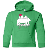 Sweatshirts Irish Green / YS Polar Bear Family Youth Hoodie
