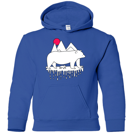 Sweatshirts Royal / YS Polar Bear Family Youth Hoodie