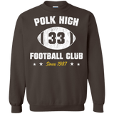 Sweatshirts Dark Chocolate / Small Polk High Football Crewneck Sweatshirt