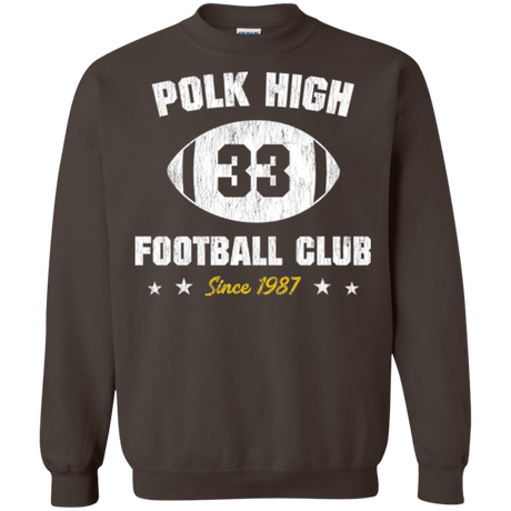 Sweatshirts Dark Chocolate / Small Polk High Football Crewneck Sweatshirt