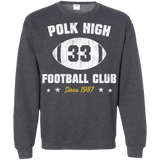 Sweatshirts Dark Heather / Small Polk High Football Crewneck Sweatshirt