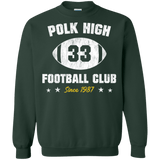 Sweatshirts Forest Green / Small Polk High Football Crewneck Sweatshirt