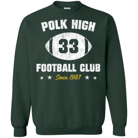 Sweatshirts Forest Green / Small Polk High Football Crewneck Sweatshirt