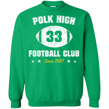 Sweatshirts Irish Green / Small Polk High Football Crewneck Sweatshirt
