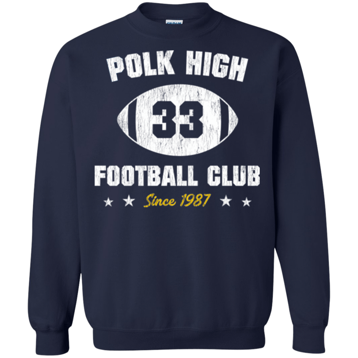 Sweatshirts Navy / Small Polk High Football Crewneck Sweatshirt
