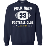 Sweatshirts Navy / Small Polk High Football Crewneck Sweatshirt