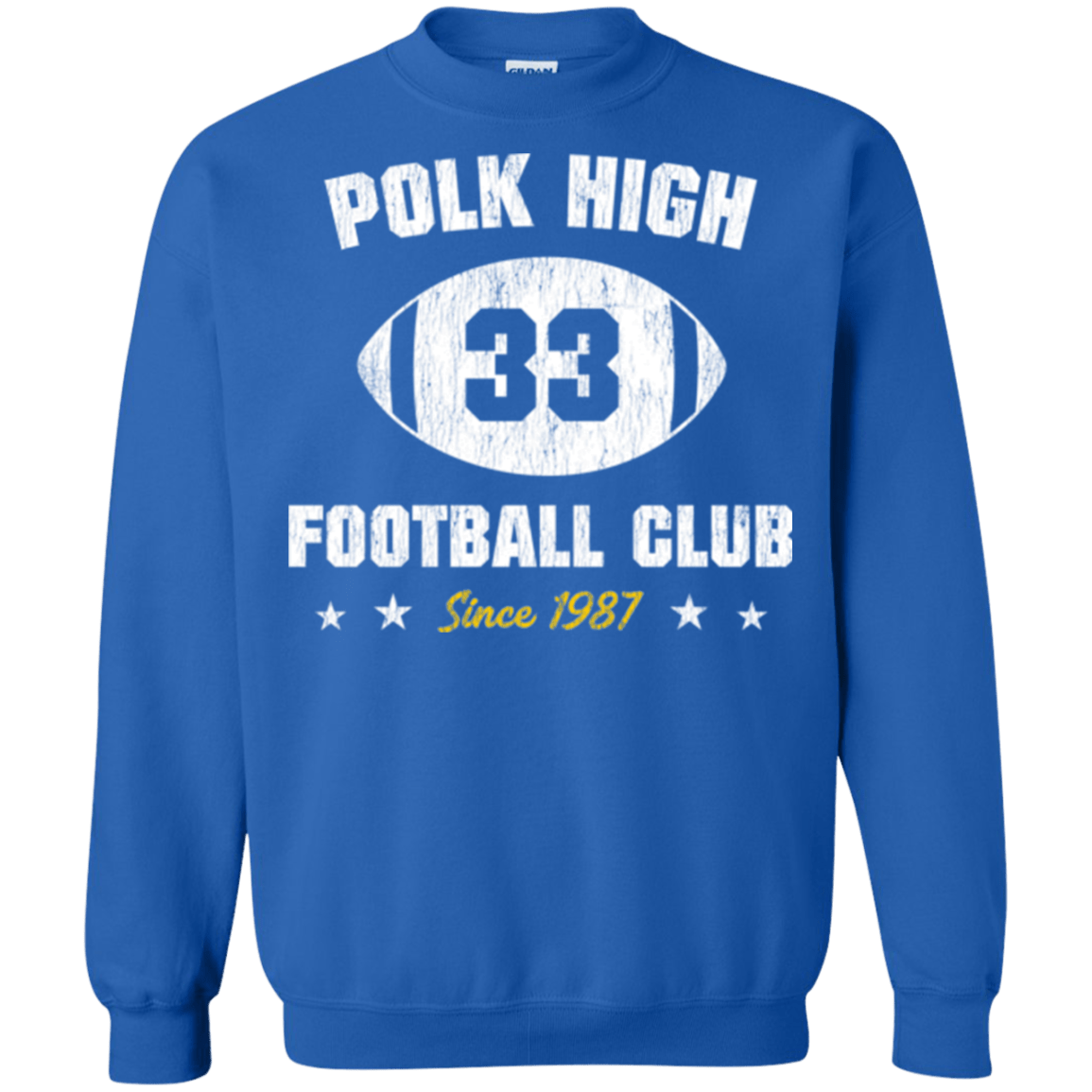 Sweatshirts Royal / Small Polk High Football Crewneck Sweatshirt