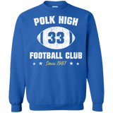 Sweatshirts Royal / Small Polk High Football Crewneck Sweatshirt