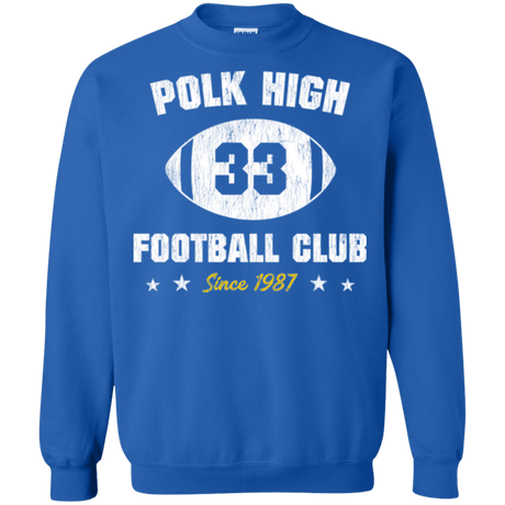 Sweatshirts Royal / Small Polk High Football Crewneck Sweatshirt