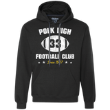 Sweatshirts Black / Small Polk High Football Premium Fleece Hoodie