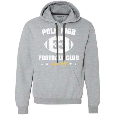 Sweatshirts Sport Grey / Small Polk High Football Premium Fleece Hoodie