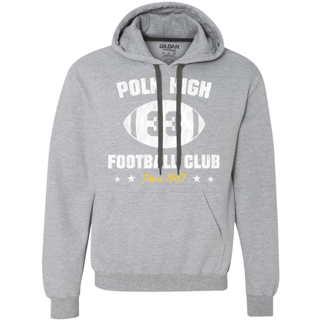 Sweatshirts Sport Grey / Small Polk High Football Premium Fleece Hoodie