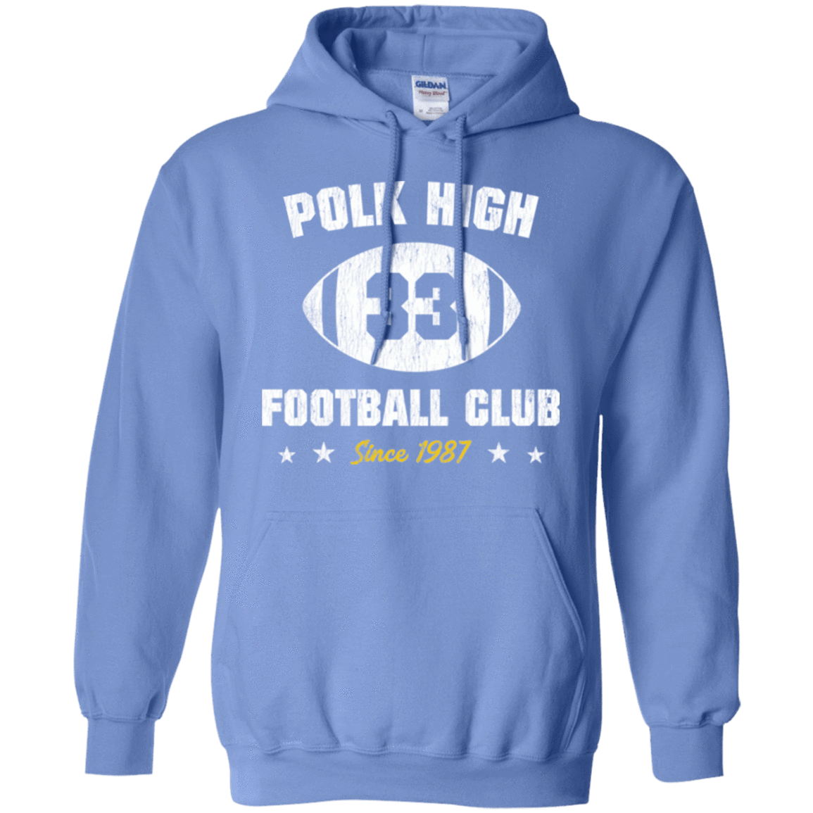 Sweatshirts Carolina Blue / Small Polk High Football Pullover Hoodie