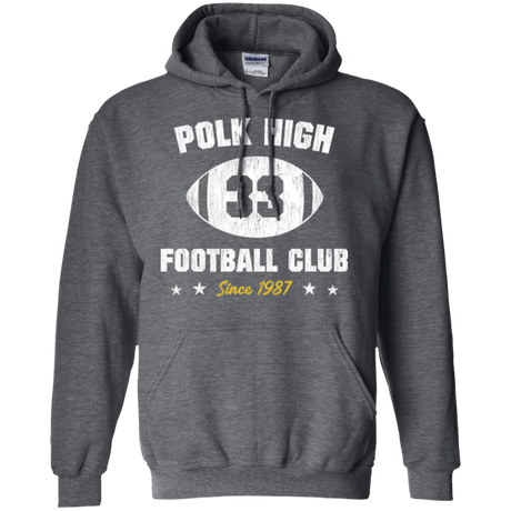 Sweatshirts Dark Heather / Small Polk High Football Pullover Hoodie