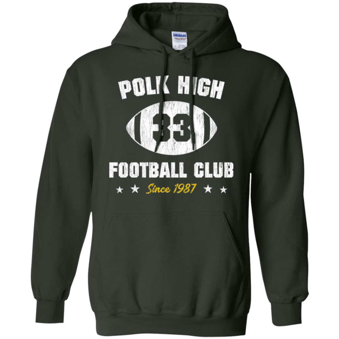 Sweatshirts Forest Green / Small Polk High Football Pullover Hoodie
