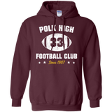 Sweatshirts Maroon / Small Polk High Football Pullover Hoodie