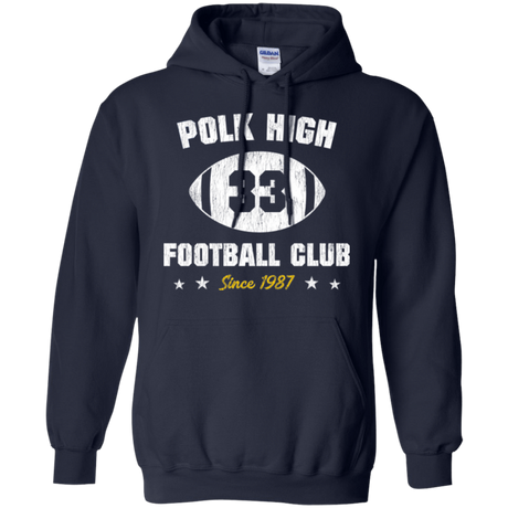 Sweatshirts Navy / Small Polk High Football Pullover Hoodie