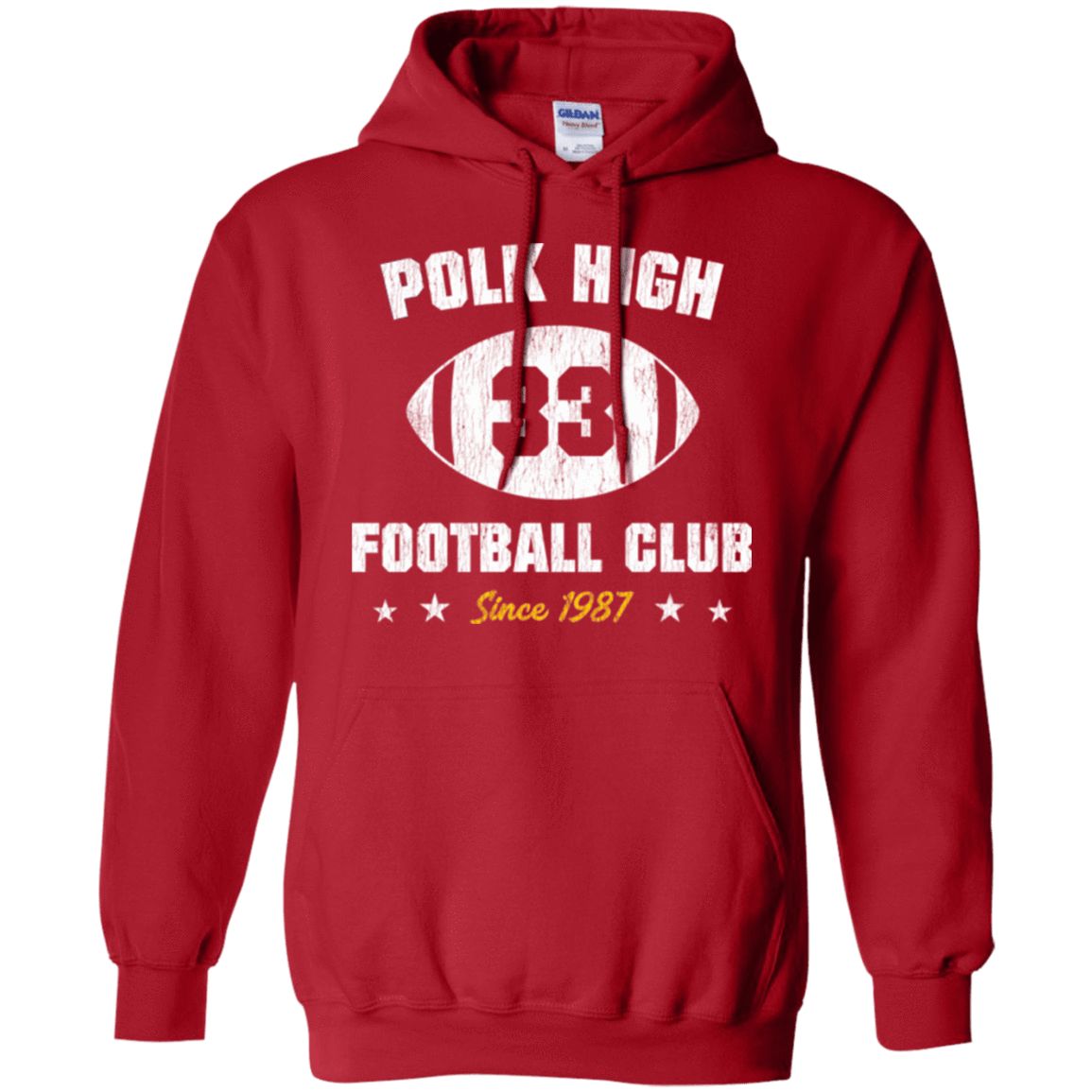Sweatshirts Red / Small Polk High Football Pullover Hoodie
