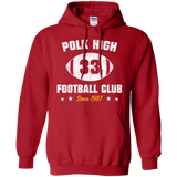 Sweatshirts Red / Small Polk High Football Pullover Hoodie