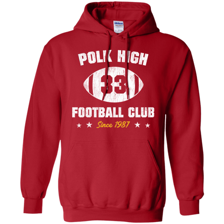 Sweatshirts Red / Small Polk High Football Pullover Hoodie