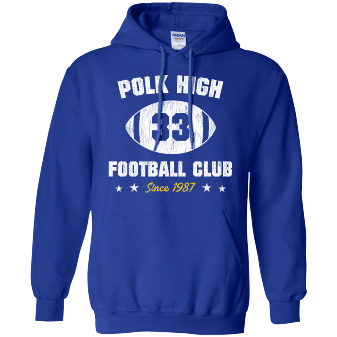 Sweatshirts Royal / Small Polk High Football Pullover Hoodie