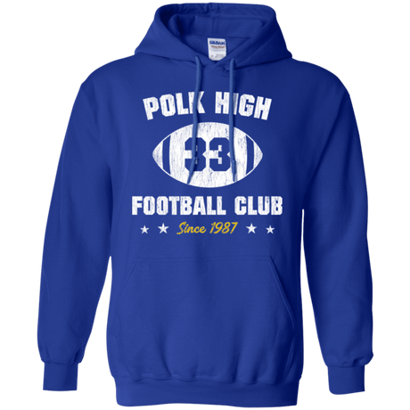 Sweatshirts Royal / Small Polk High Football Pullover Hoodie