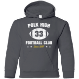 Sweatshirts Charcoal / YS Polk High Football Youth Hoodie