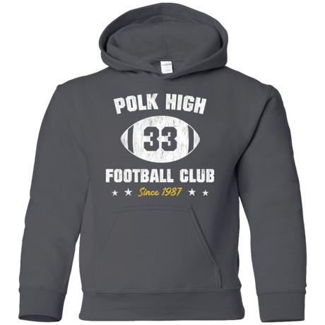 Sweatshirts Charcoal / YS Polk High Football Youth Hoodie