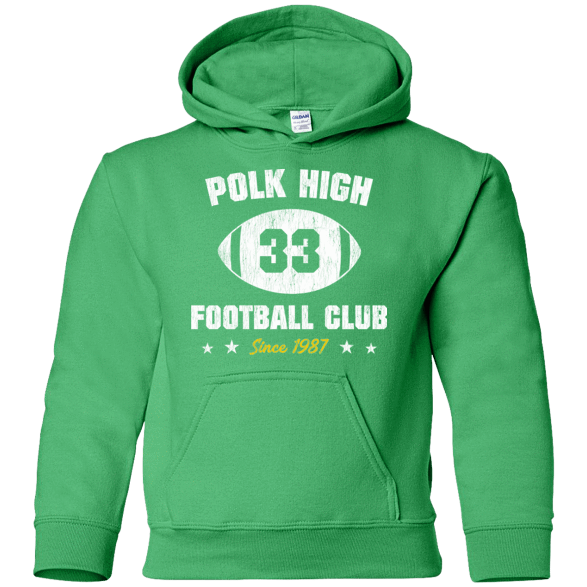 Sweatshirts Irish Green / YS Polk High Football Youth Hoodie