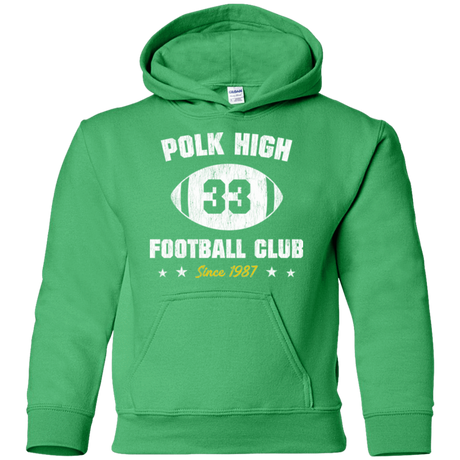Sweatshirts Irish Green / YS Polk High Football Youth Hoodie