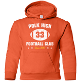 Sweatshirts Orange / YS Polk High Football Youth Hoodie