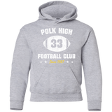 Sweatshirts Sport Grey / YS Polk High Football Youth Hoodie