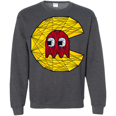 Sweatshirts Dark Heather / S Poly Pac Man Crewneck Sweatshirt