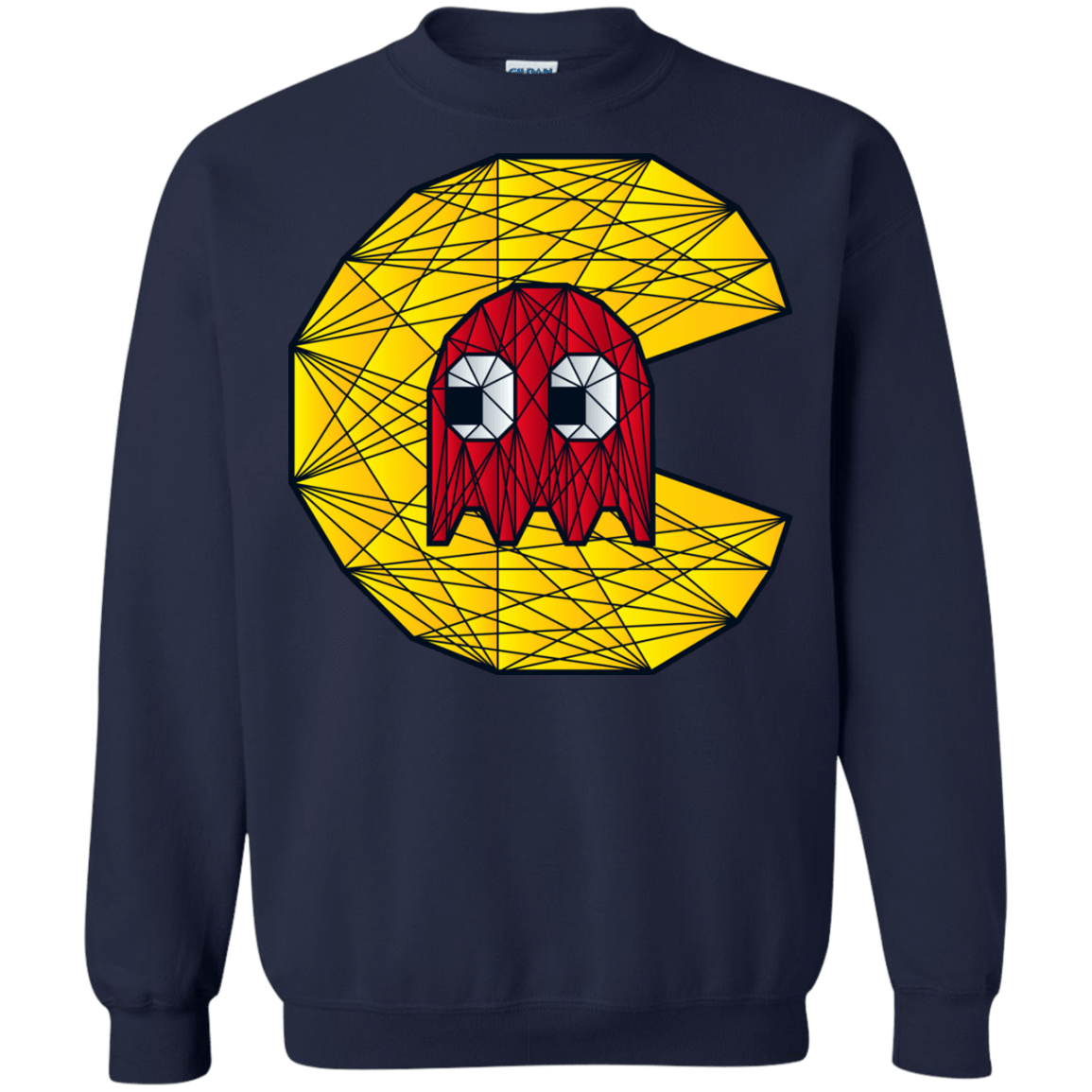 Sweatshirts Navy / S Poly Pac Man Crewneck Sweatshirt