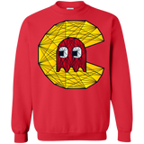 Sweatshirts Red / S Poly Pac Man Crewneck Sweatshirt