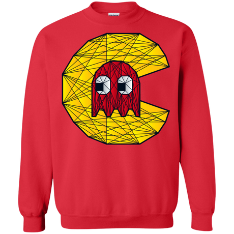 Sweatshirts Red / S Poly Pac Man Crewneck Sweatshirt