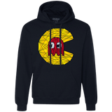 Sweatshirts Navy / S Poly Pac Man Premium Fleece Hoodie