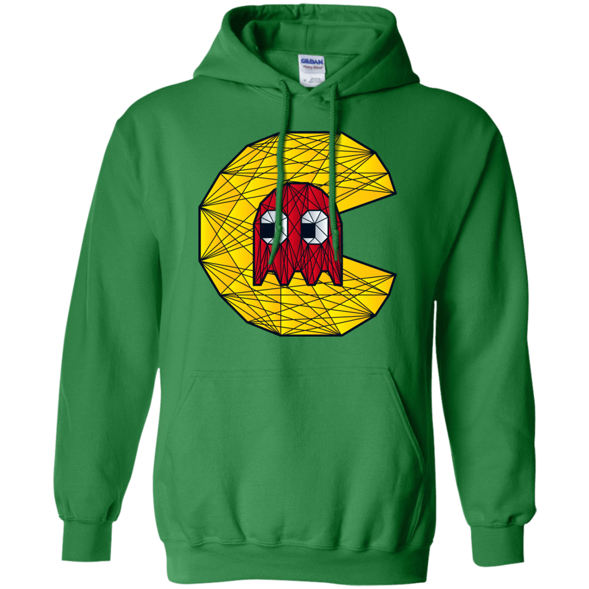 Sweatshirts Irish Green / S Poly Pac Man Pullover Hoodie
