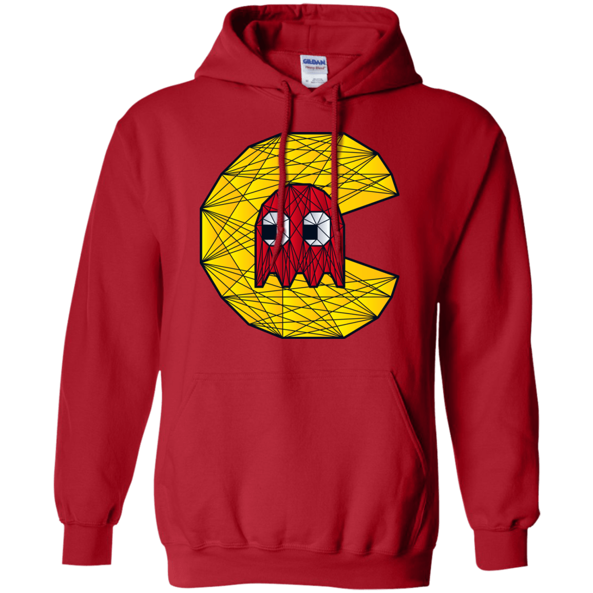 Sweatshirts Red / S Poly Pac Man Pullover Hoodie
