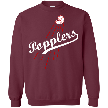 Sweatshirts Maroon / Small Popplers Crewneck Sweatshirt