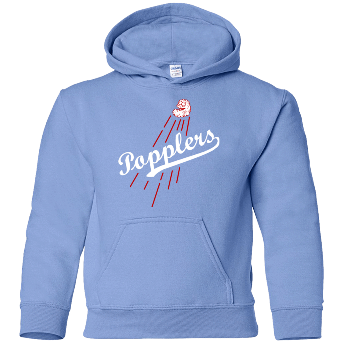 Sweatshirts Carolina Blue / YS Popplers Youth Hoodie