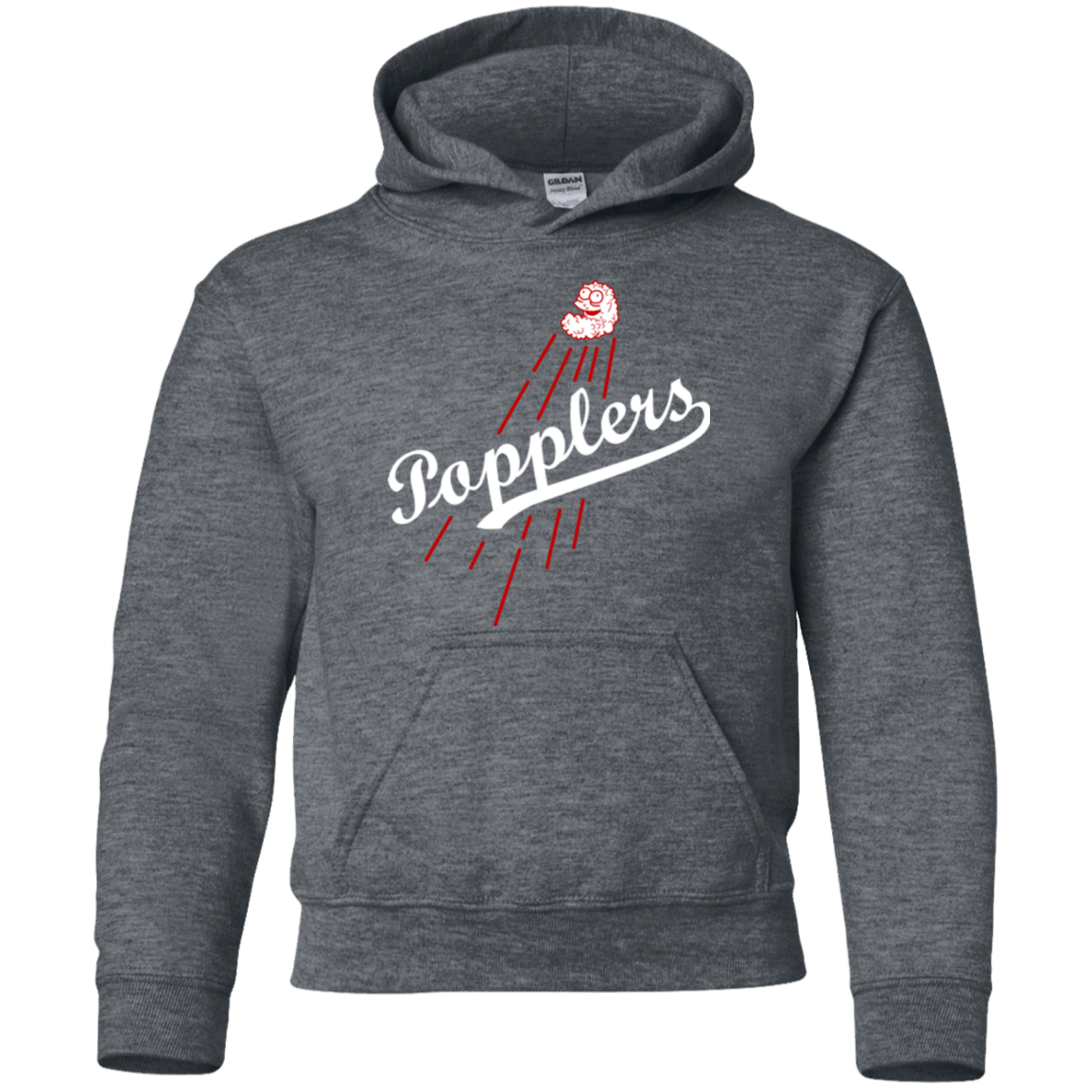 Sweatshirts Dark Heather / YS Popplers Youth Hoodie