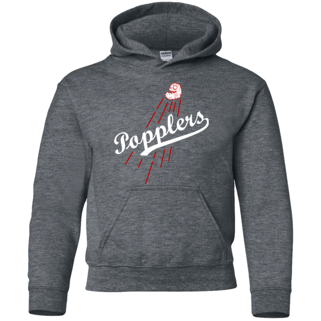 Sweatshirts Dark Heather / YS Popplers Youth Hoodie