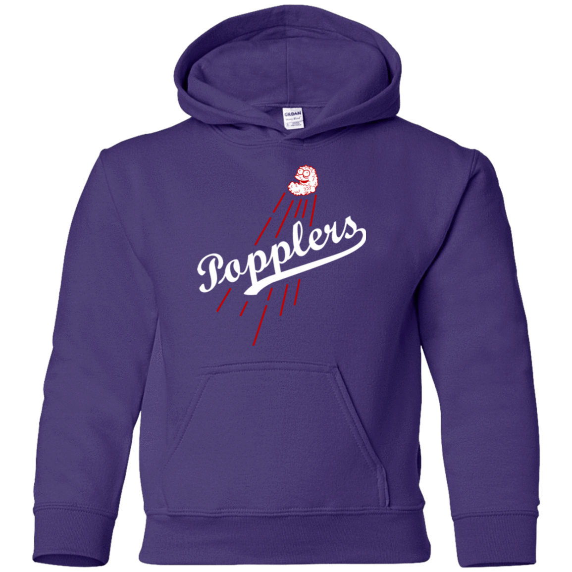Sweatshirts Purple / YS Popplers Youth Hoodie