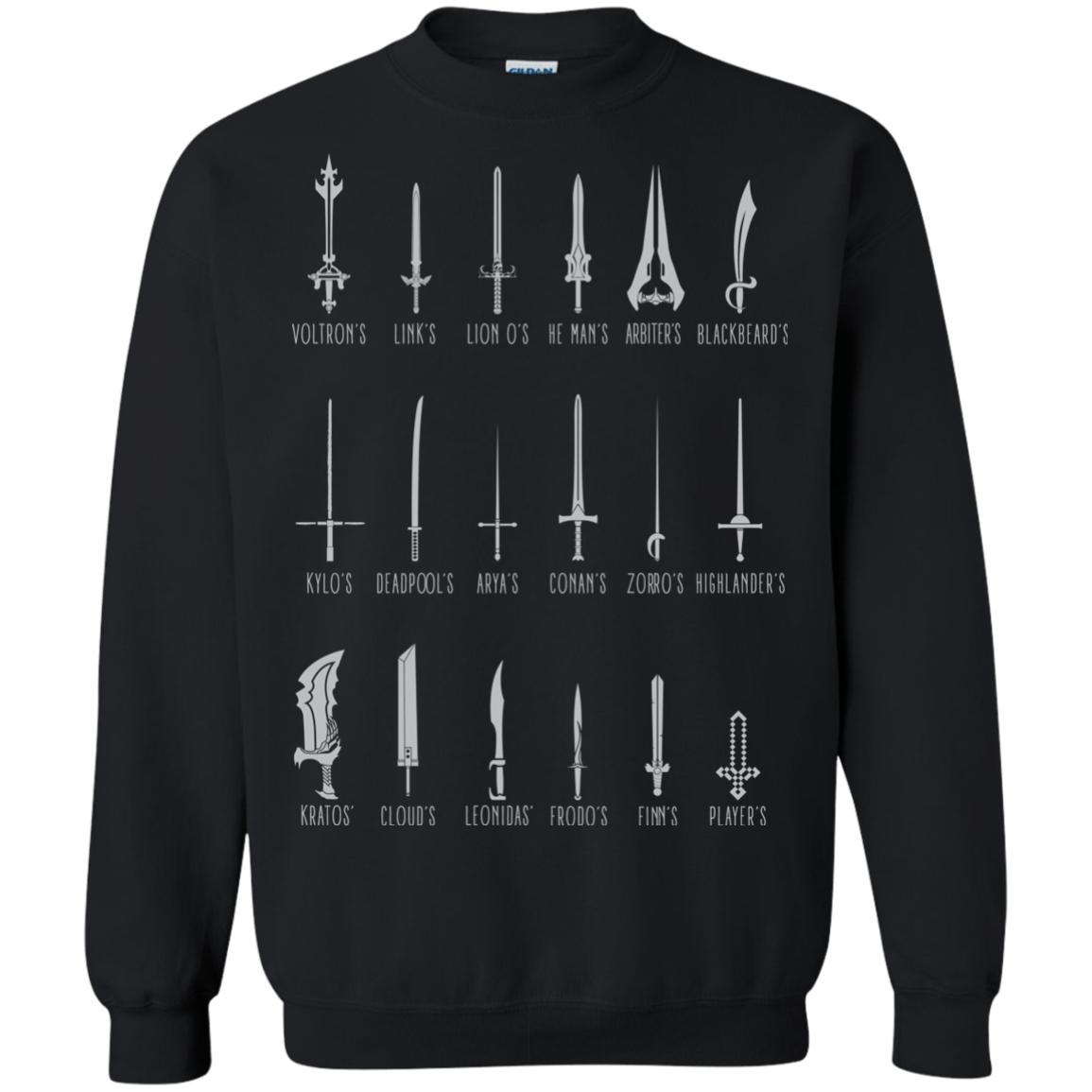 Sweatshirts Black / Small POPULAR SWORDS Crewneck Sweatshirt