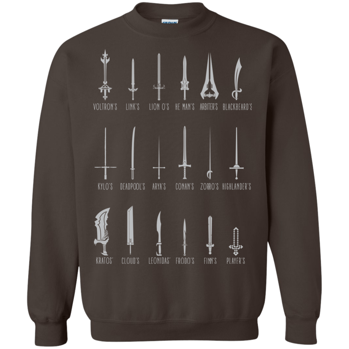Sweatshirts Dark Chocolate / Small POPULAR SWORDS Crewneck Sweatshirt