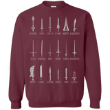 Sweatshirts Maroon / Small POPULAR SWORDS Crewneck Sweatshirt