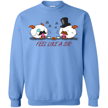 Sweatshirts Carolina Blue / Small Poros like a sir Crewneck Sweatshirt