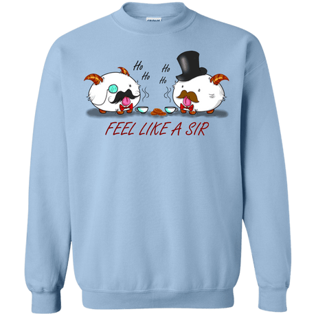 Sweatshirts Light Blue / Small Poros like a sir Crewneck Sweatshirt