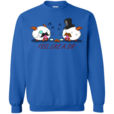 Sweatshirts Royal / Small Poros like a sir Crewneck Sweatshirt